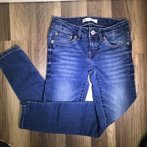 Levis 710 Super Skinny Dark Wash Jeans Girls Sz 7